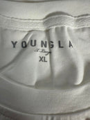 NWT YOUNGLA 411 PERFECT TEE - STRAIGHT BOTTOM SIZE XL