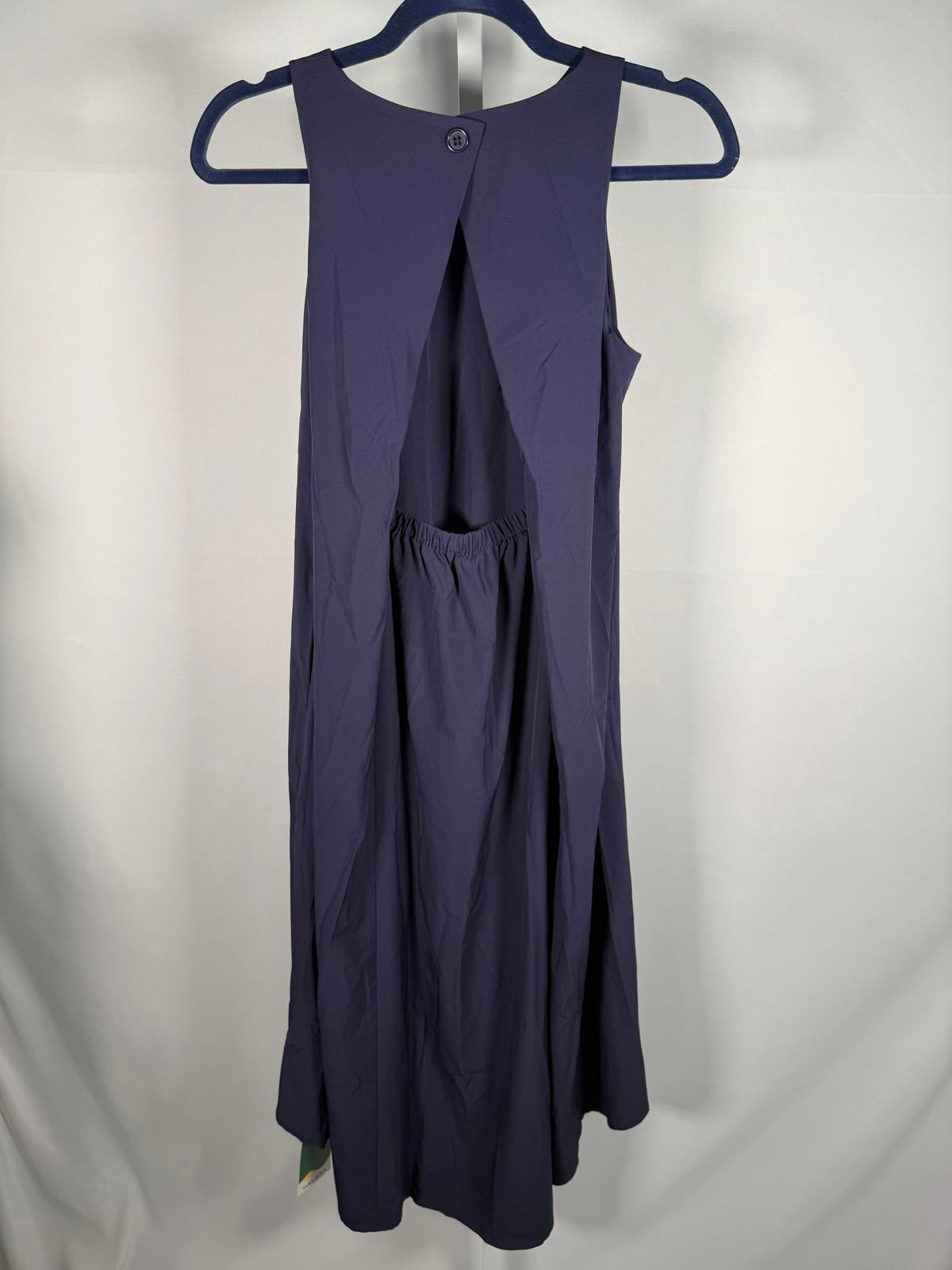 NWT Halara Breezeful Backless Dress Patriot Blue - Size Small