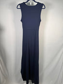 NWT Halara Round Neck Cut Out Ruched Drawstring Hem Bodycon Maxi Dress Size M
