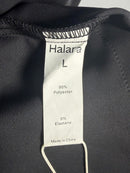 NWT Halara full Zip up Dress with Pockets Black Large