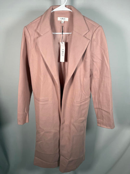 LBLC Pink Oversized Women's Trench Coat Size Small NWT