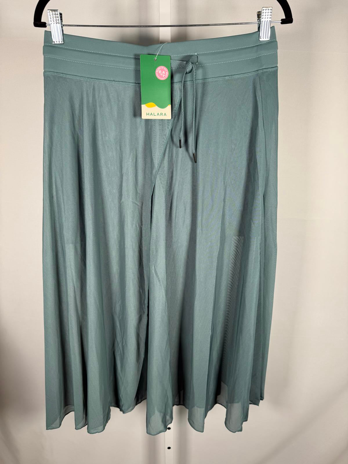 NWT Halara Breezeful High Waisted Tie Front Flowy 2-in-1 Maxi Casual Skirt L