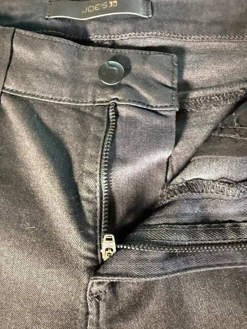 Joes JeansJet Black Rollin Zip Skinny Jeans Size 27. NWT
