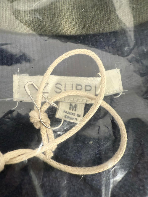 NWT Revolve by Z Supply Black Iris Tie Dye Ruffle Maxi Dress, Size Medium