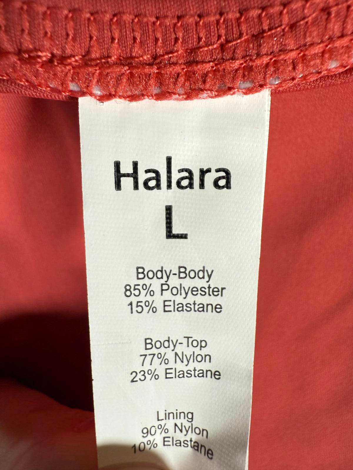 NWT Halara Breezeful High Low 2-Piece Pocket Midi Casual Dress Kapok Red L