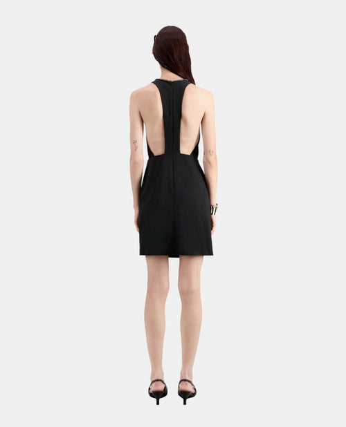 NWT The Kooples Short Black Crepe Dress US Size Medium $345 MRSP
