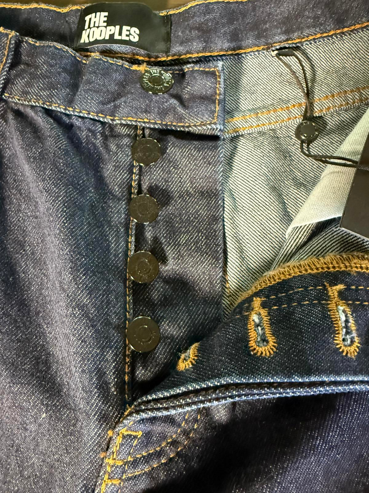 THE KOOPLES Vestiaire Carry-Over Straight Leg Blue Women's Jeans, Size 30. NWT