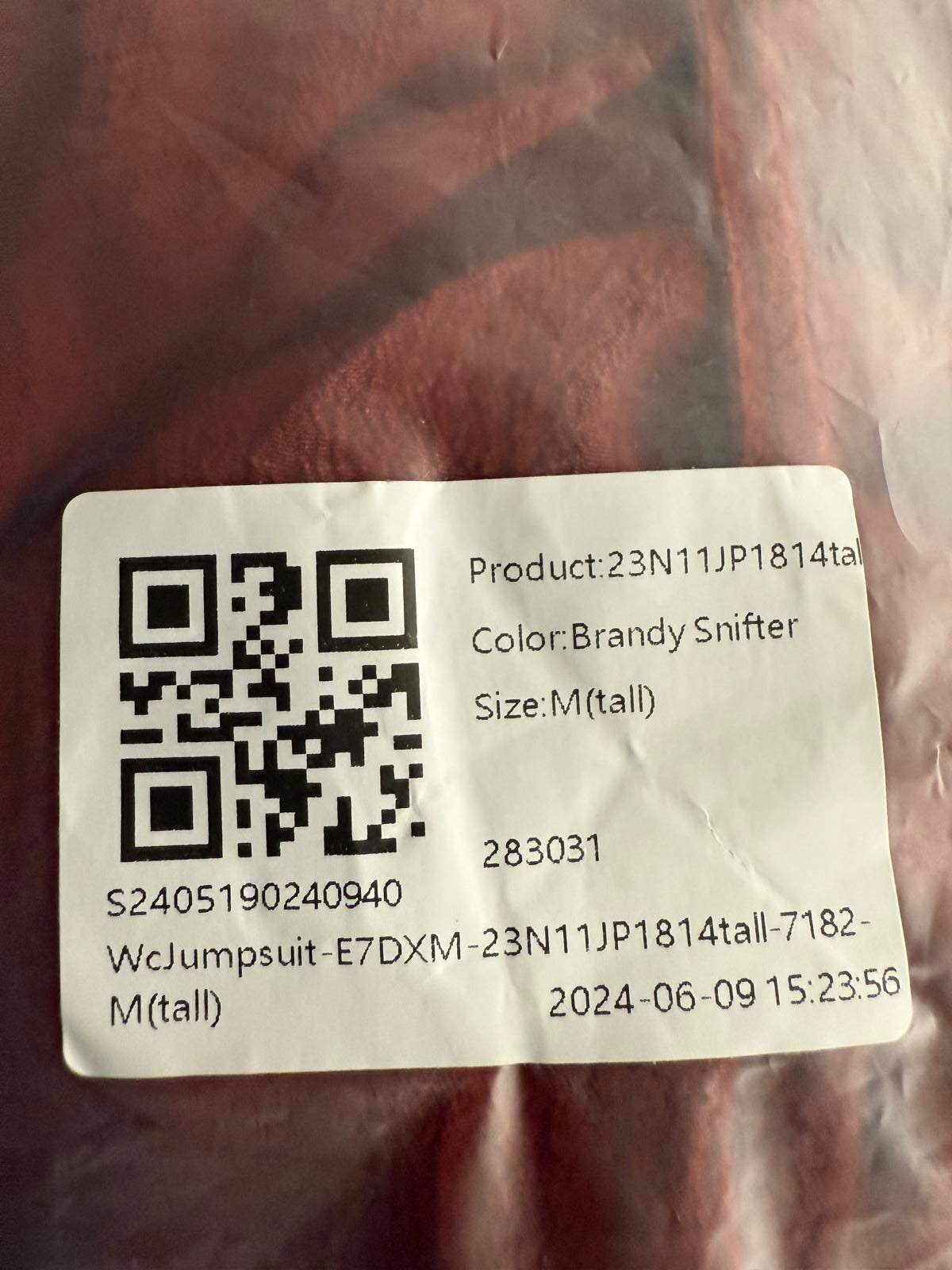 NWT Spaghetti Strap Lace Up Pocket Jumpsuit Size M, Tall