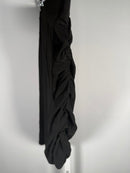 NWTHalara Mid Rise Ruched Asymmetric Hem Bodycon Mini Casual Skirt Black XL