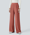 NWT Halara Flex High Waist Body Sculpt Waist-Slimming Work Pants Etruscan Red S