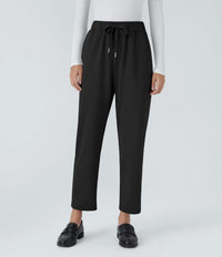 NWT HalaraFlex™ Mid Rise Drawstring Pocket Work Pants Black Large