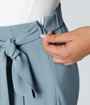 NWT Halara High Waisted Tie Side Wide Leg Work Pants Size Small