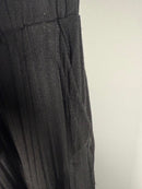 NWT Halara Ribbed Knit High Waisted Pockets Wide Leg Casual Pants Black S
