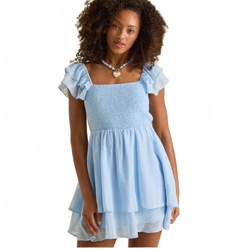 Altar’d State Ashley Flutter Sleeve Mini Dress Size M NWT