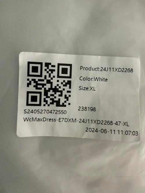 NWT HalaraSoftlyZero™ Airy Maxi Mermaid Slip Cool Touch Dress-UPF50+ White XL