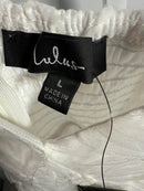 Lulus Radiate Elegance Ivory Floral Tulle Midi Dress - L NWT