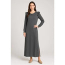 NWT Revolve by Z Supply Charcoal Ruffle Maxi dress M