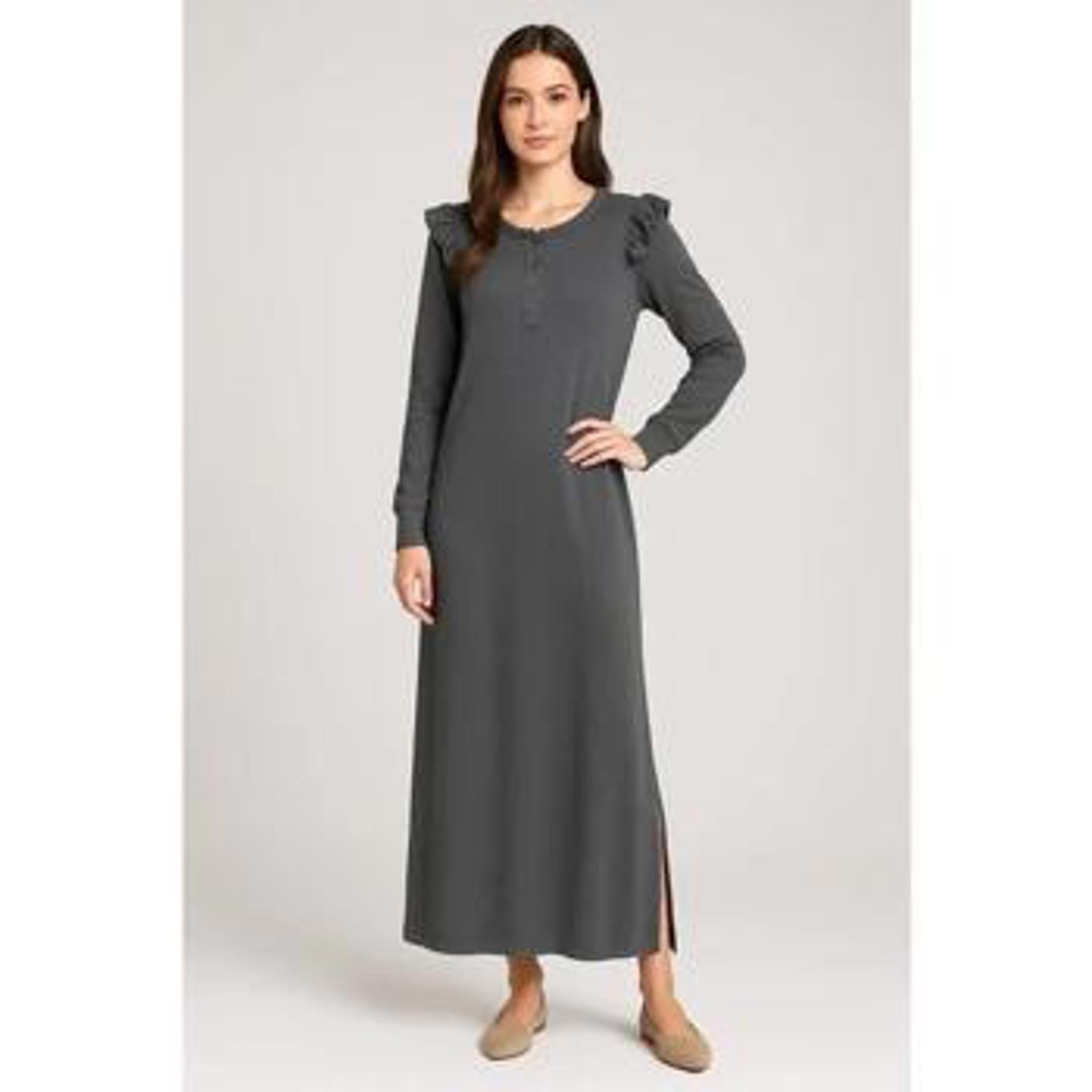 NWT Revolve by Z Supply Charcoal Ruffle Maxi dress M