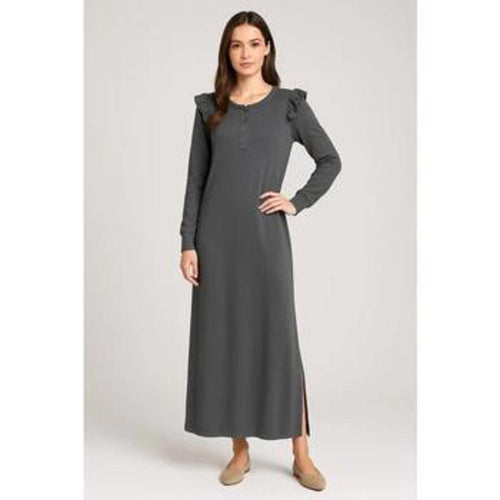 NWT Revolve by Z Supply Charcoal Ruffle Maxi dress M