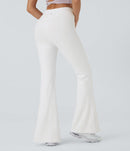 Halara UltraFlare Leggings Crossover High Waisted Pocket Size M