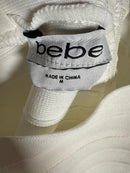 NWT Bebe Bandage Square neck White Mini Dress Size M