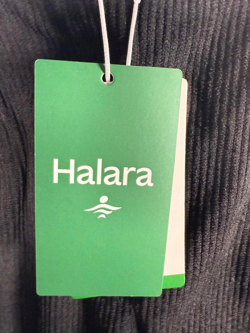 NWT Halara Mid Rise Zipper Pocket Corduroy Casual Pants Black XS Petite