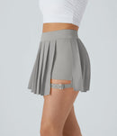 NWT Halara High Waisted Pleated Pocket Adjustable Buckle Mini Skirt Dust Gray L