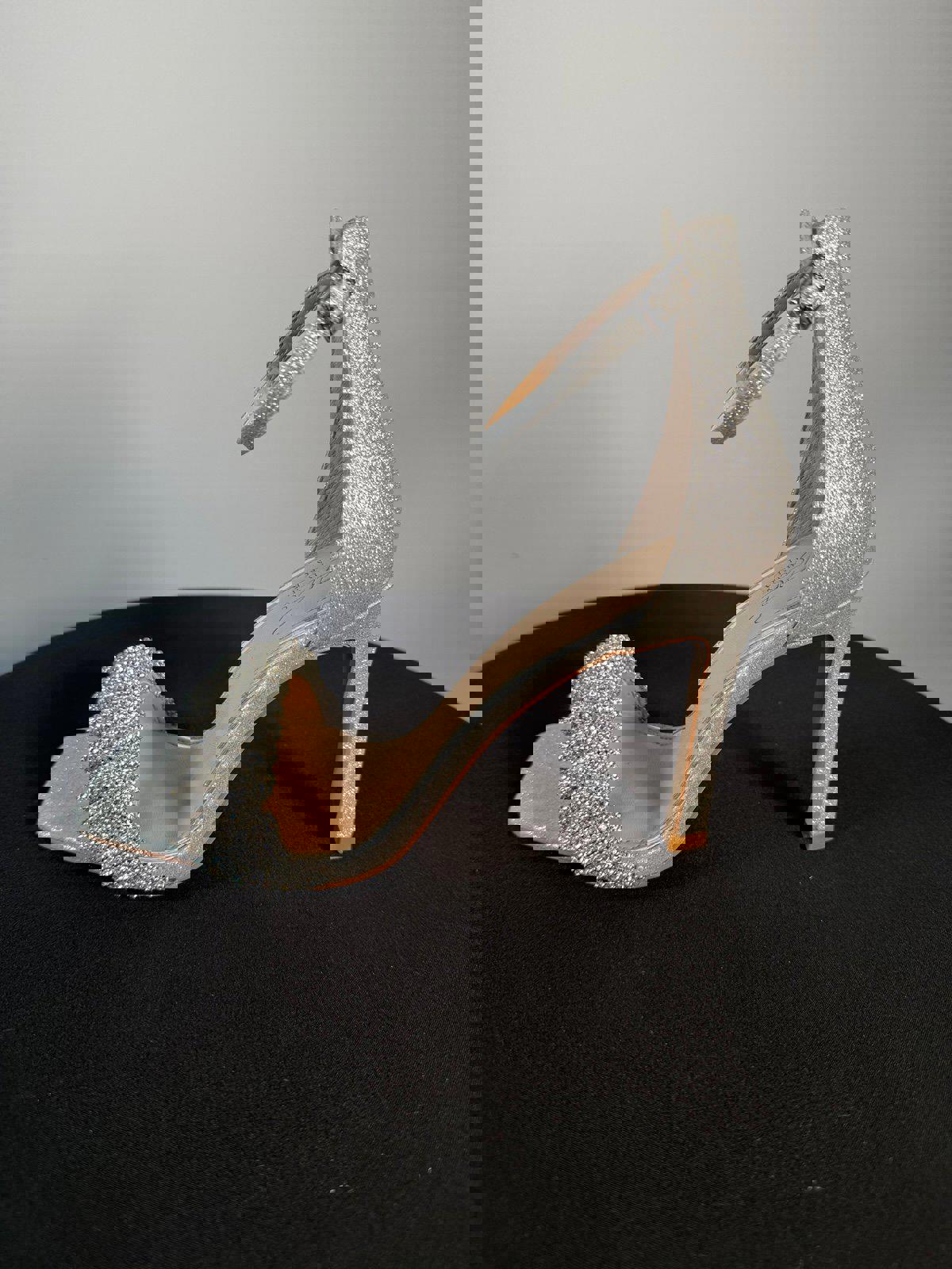 Jewel by Badgley Ridley Bejeweled Strap Stiletto Heel SIZE 8.5