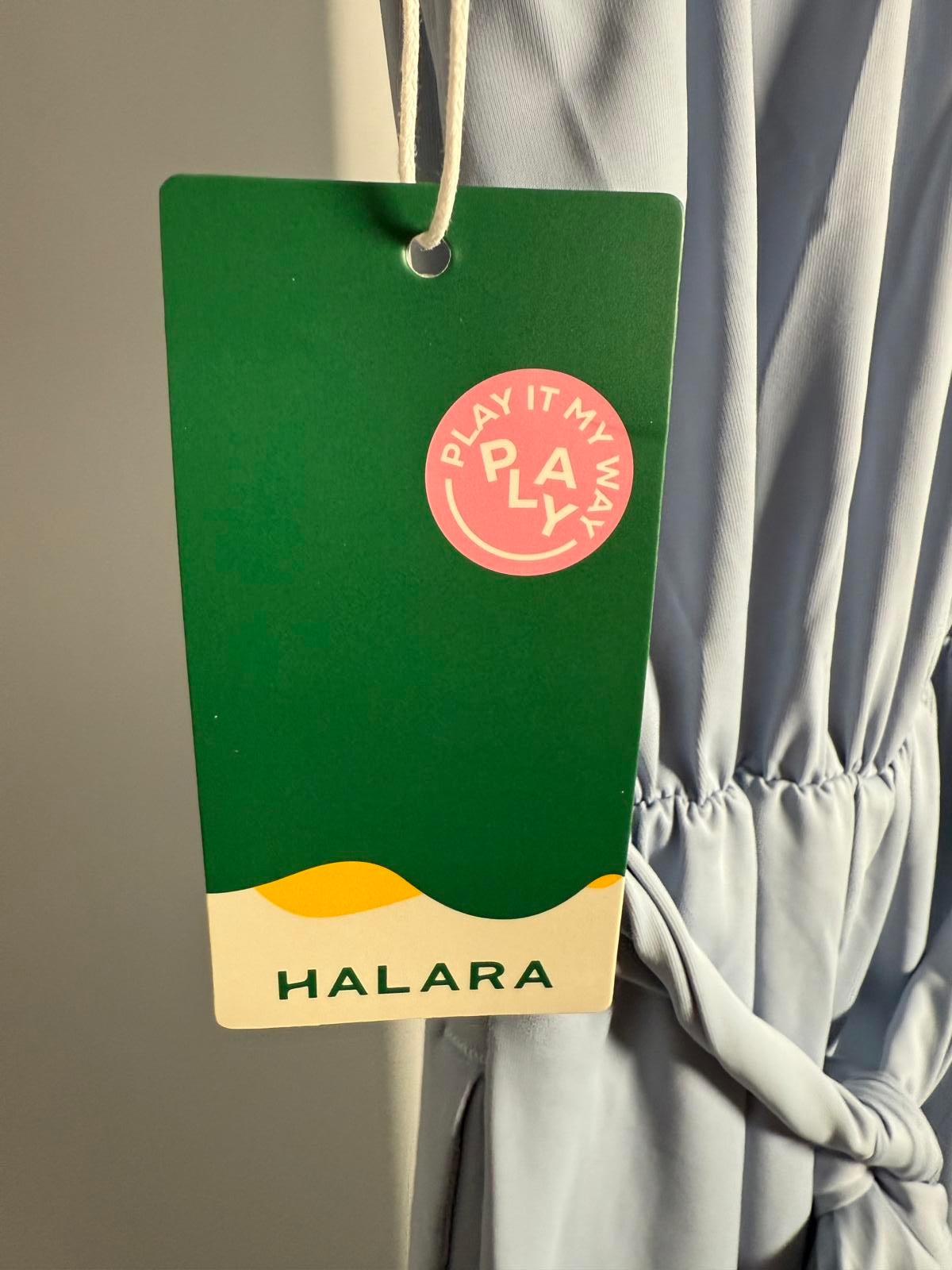 NWT Halara Sleeveless Tie Back Belted Pocket Cool Touch Jumpsuit-UPF50+ Size XS