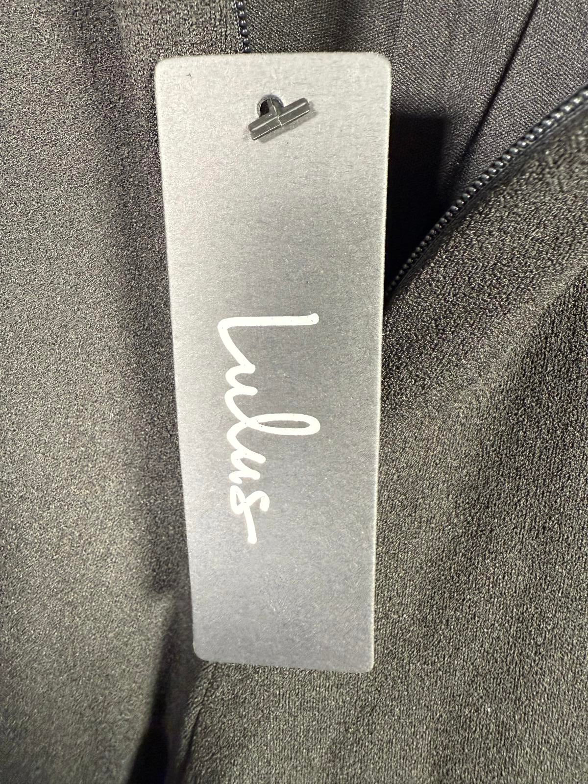 Lulus Kick It Black High-Waisted Trouser Pants - XL