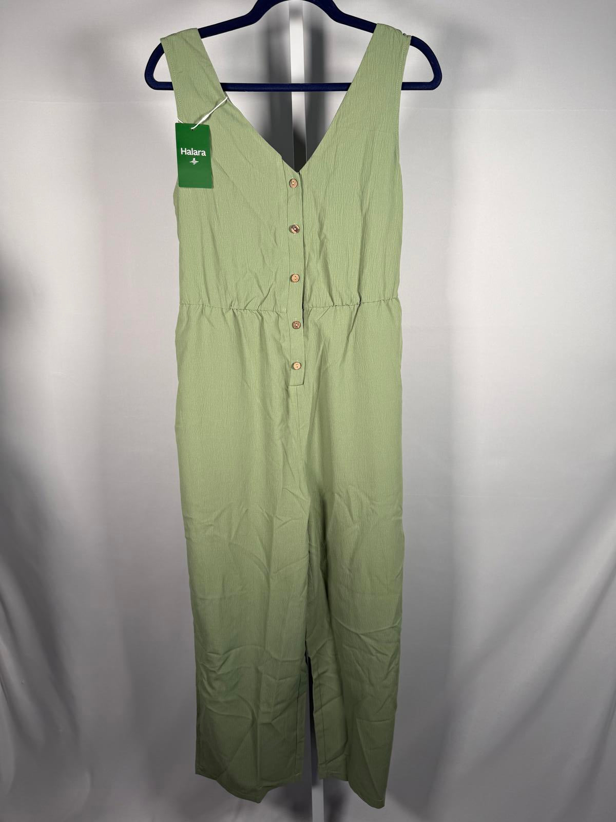NWT Halara V Neck Belted Pocket Casual Jumpsuit - Size M