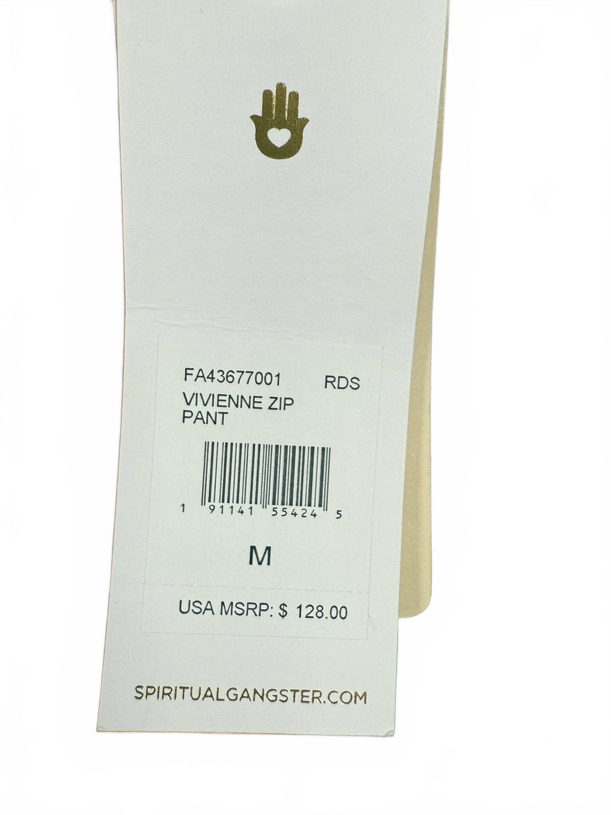 Spiritual Gangster Vivienne Zip Pant in Redstone - M