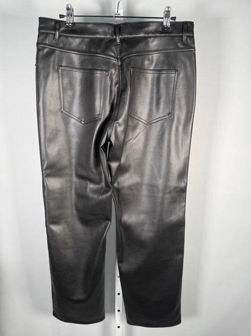 NWT The Kooples Black Leather Pants Size 40