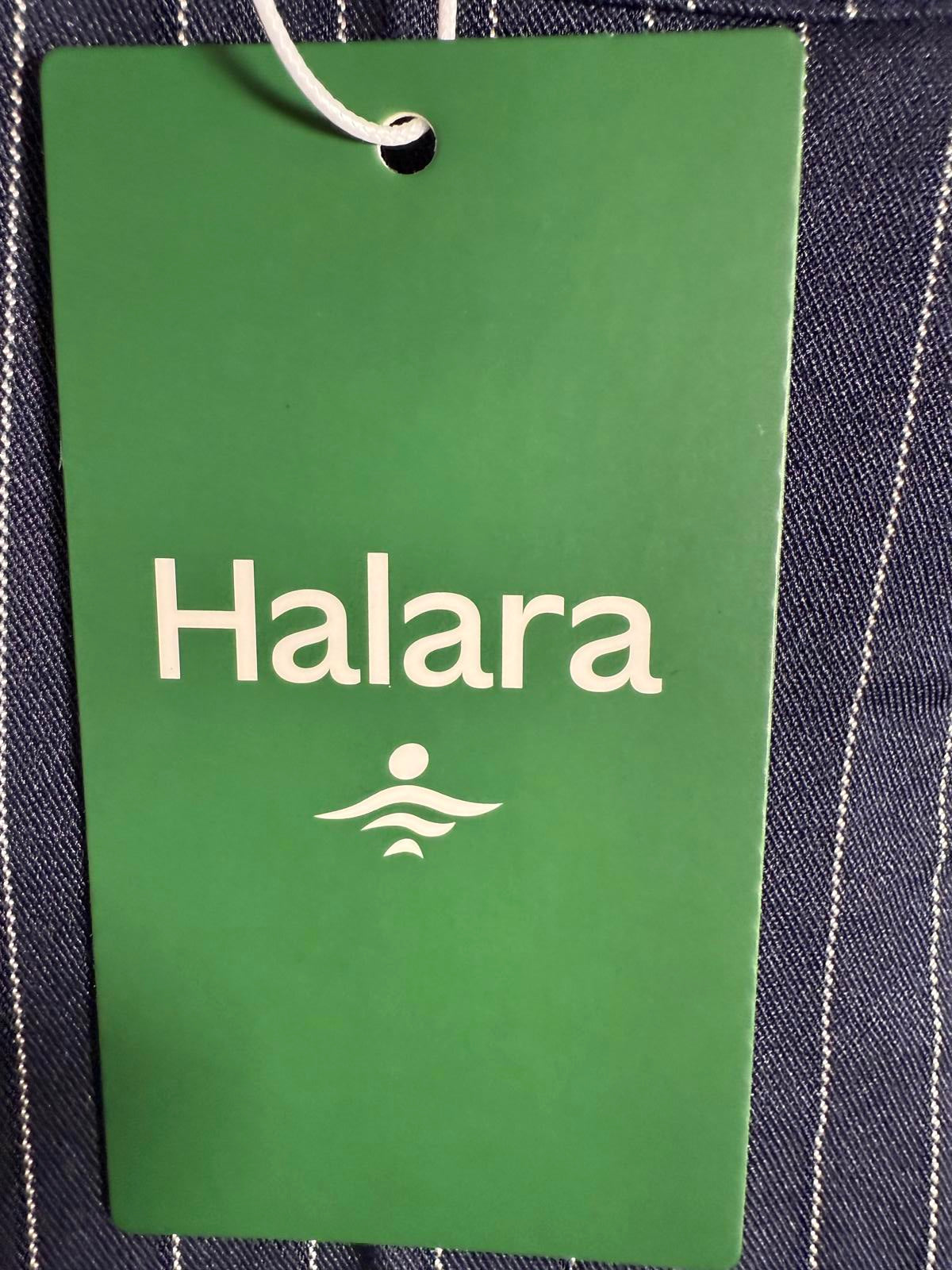 NWT Halara High Waisted Zipper Pocket Wide Leg Striped Work Pants Size - M