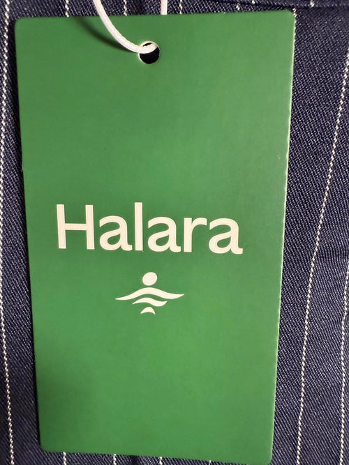 NWT Halara High Waisted Zipper Pocket Wide Leg Striped Work Pants Size - M