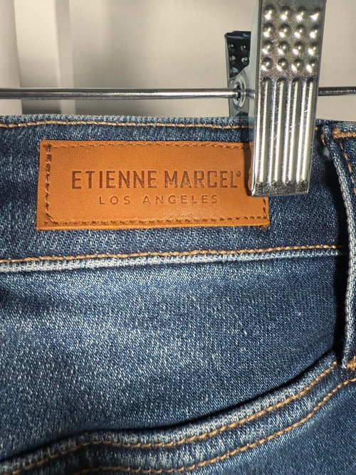 NWT Etienne Marcel Button up Denim Flare Jeans Size 25