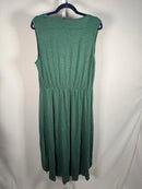 NWT Halara Deep V Neck Sleeveless High Low Flowy Midi Casual Dress Size - XL