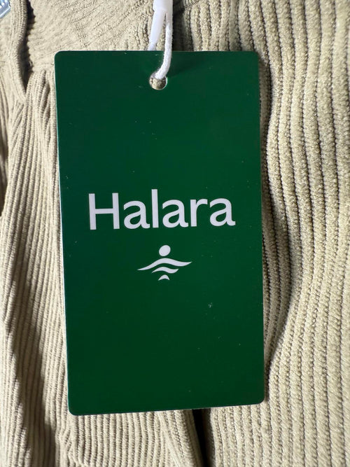 NWT Halara Mid Rise Zipper Pocket Corduroy Casual Pants Fresh Grass Green Size M