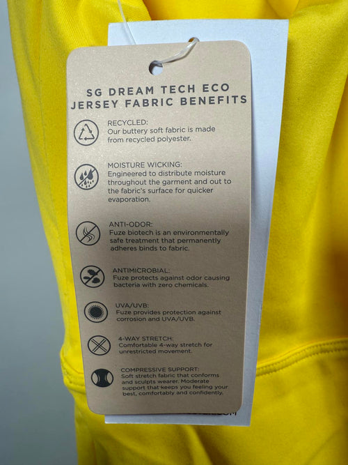 Spiritual Gangster Jet Active Dress Yellow - XL