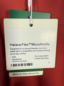 NWT Halara High Waisted Body Sculpt Waist-Slimming Micro Waffle Work Pant Red S