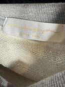 Spiritual Gangster "La Vida" Heather Gray Off The Shoulder Sweatershirt - XS