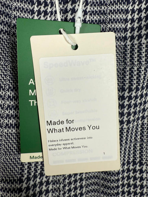 NWT Halara Flex™ High Waisted Pocket Houndstooth Plaid Skinny Work Pants Size S