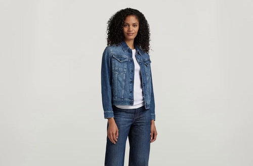 NWT G-Star RAW Arc 3D Denim Jacket Women’s Size XS Faded Santorini Stretch