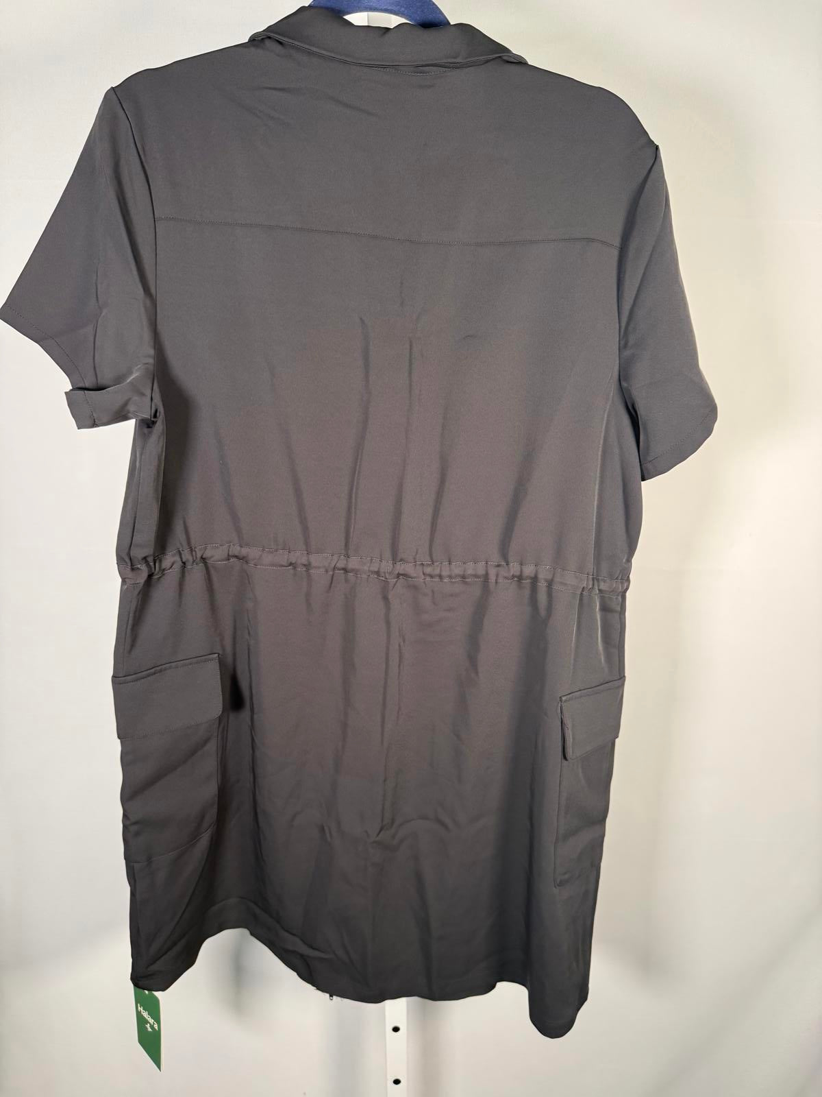 NWT Halara full Zip up Dress with Pockets Black Large