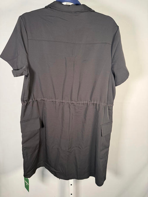 NWT Halara full Zip up Dress with Pockets Black Large