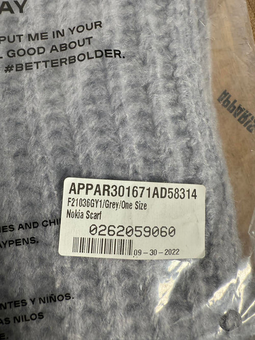 NWT Apparis Nokia Scarg Grey OS