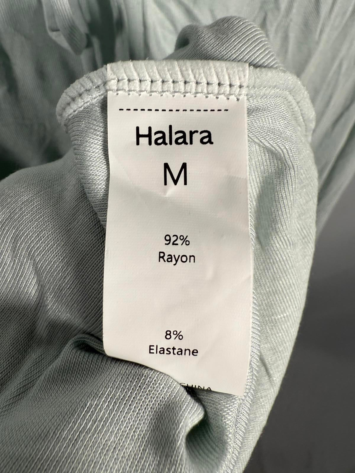 NWT Halara Ribbed Cowl Neck Lace Up Midi Dress - Size M