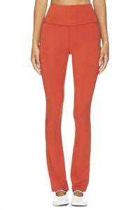 Spiritual Gangster Vivienne Zip Pant in Redstone - M