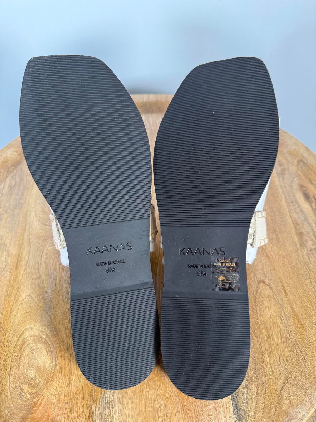 Kaanas Pirita Sandal Cream Size 9 NIB