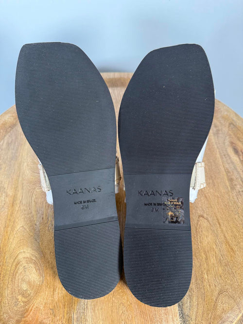 Kaanas Pirita Sandal Cream Size 9 NIB